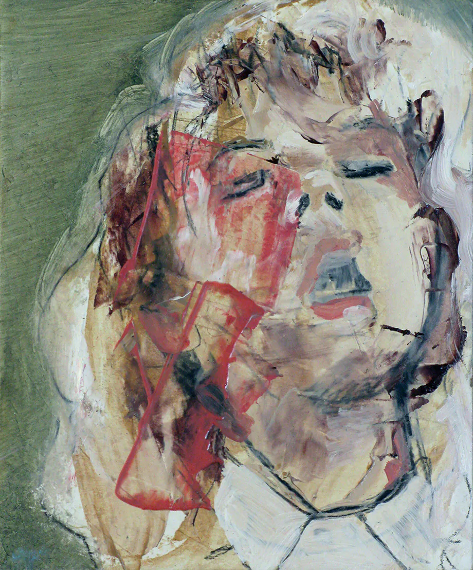 <p>Meg, (2016) óleo y grafito sobre madera, 11x9 cm</p>
