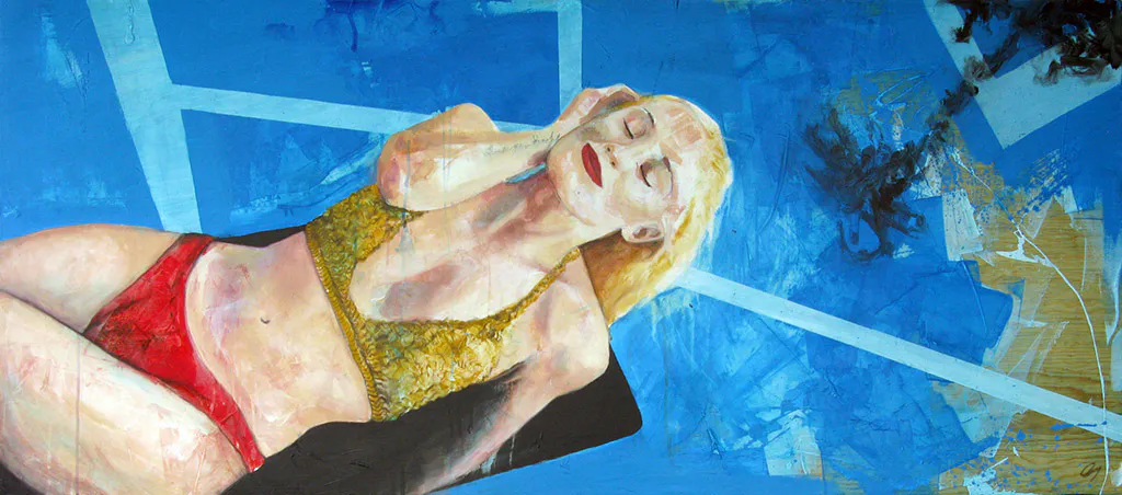 <p>Un sueño adolescente / Iggy Azalea (2015), acrílico y óleo sobre madera, 65x150 cm</p>
