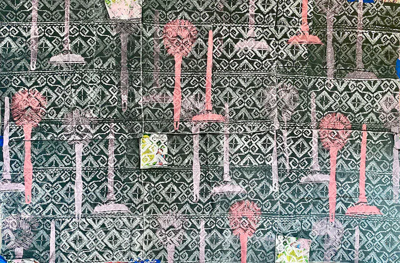 <p>Nearly 3 in 10 Latinas work in a front-line job 2023 Serigrafia en jergas 37 22 x 56 22 pulgadas</p>
