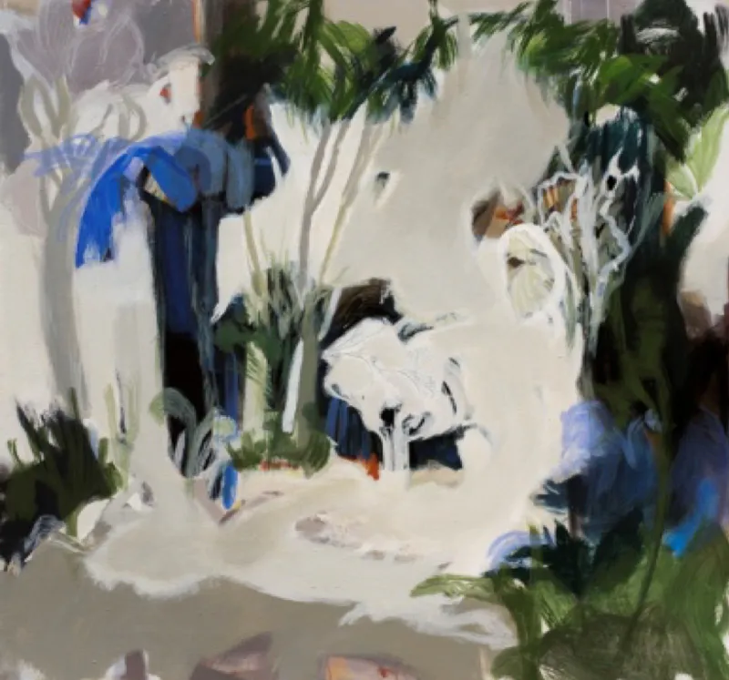 <p>Desde el jardín | 140x140cm | acrílico s/lienzo</p>
