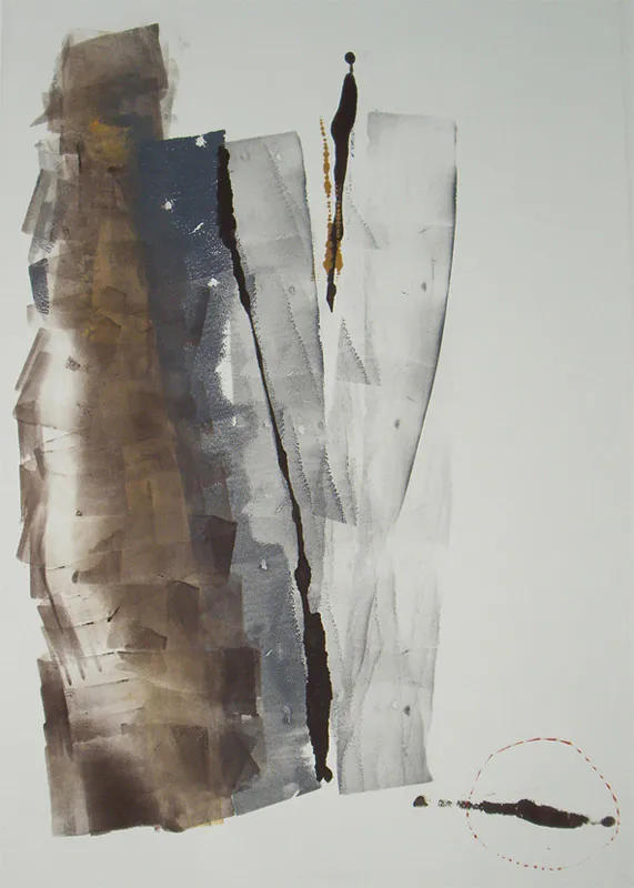 <p>Entre tanto | Monotipo placa: 43x43cms/papel: 59x54cms | 2008</p>
