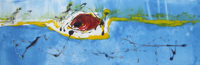 <p>Cruzando mares | Monotipo Papel: 26 x 54 cms Placa: 14 x 42 cms | 2011</p>
