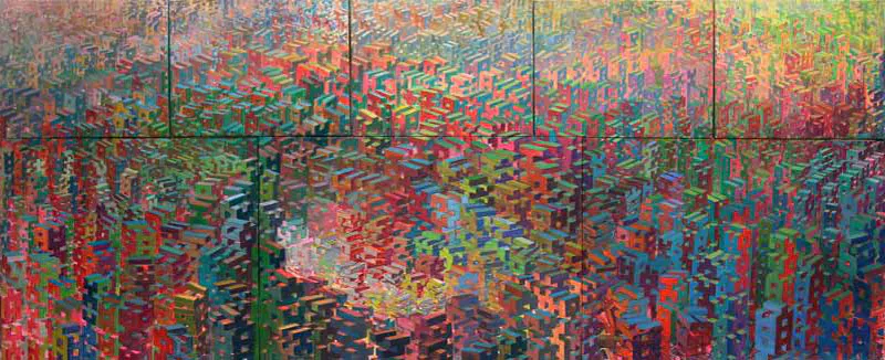 <p>2013 | Acrílico sobre tela | Políptico 80 x 200 cm</p>
