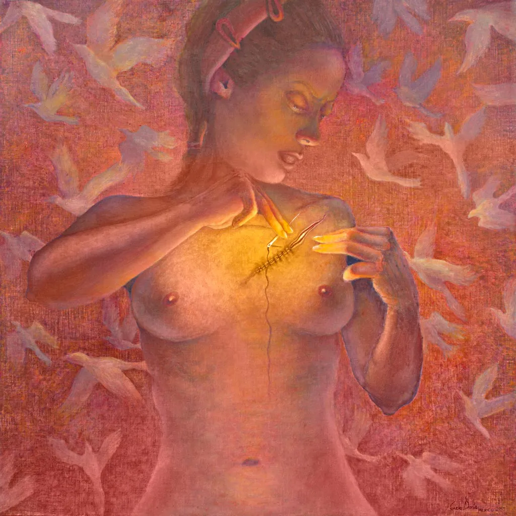 <p>Zurcidora	</p>
<h3>Una mirada a la obra de Cielo Donis</h3>
<div>    <span>             Escrito por Sara Gabriela Baz S.          </span>   </p>
<p style=