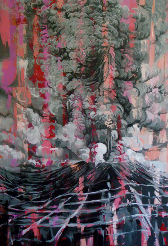 <p>Volcana | 2014 | Acrílico s/lienzo | 200 x 150 cm</p>
