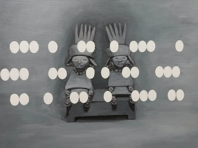 <p>De la serie mujeres colección Met, Lingüista | 2017 | acrílico s/lienzo 50 x 40 cm</p>
