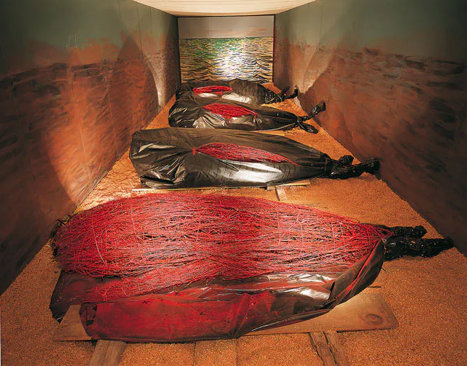 <p>La muerte de la ballena gris, 1990</p>
