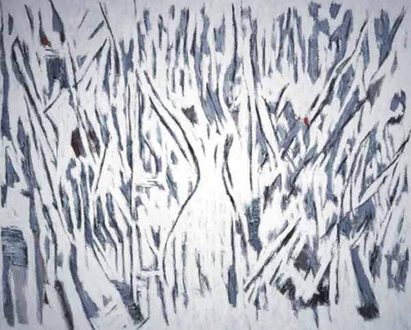 <p>Orden de Ideas | óleo y cera sobre lino | 200 x 250 cm. | 2003</p>
