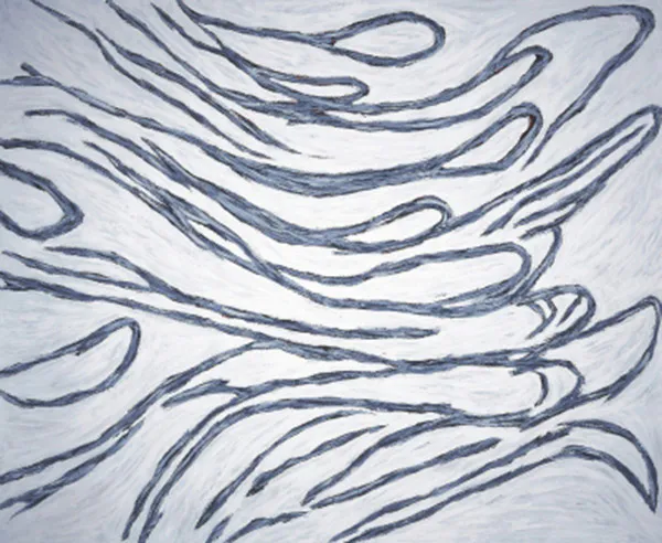 <p>Deseo Irreflexivo | óleo y cera sobre lino | 200 x 250 cm. | 2004</p>
