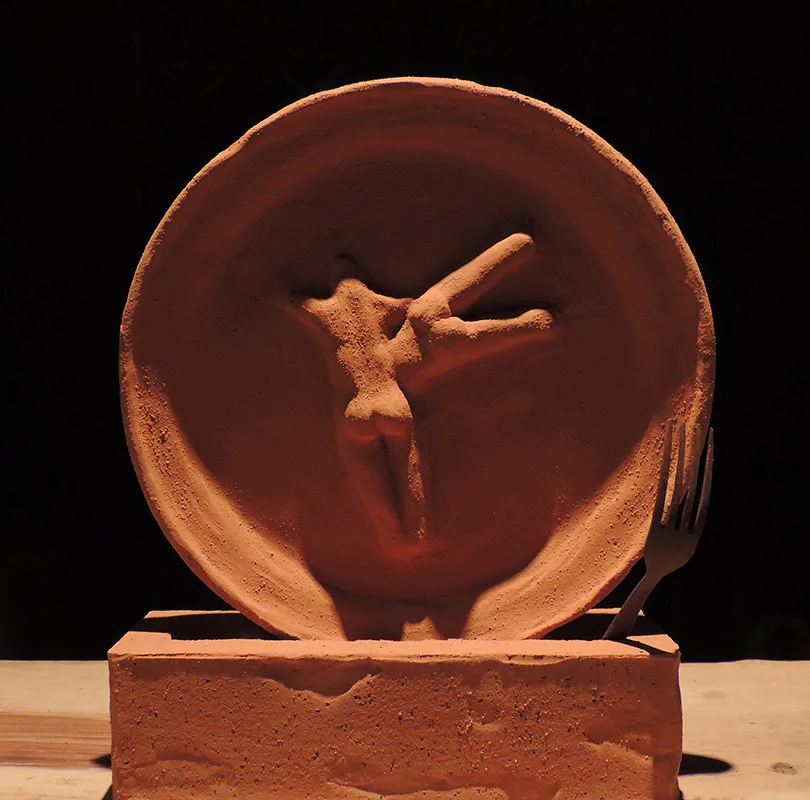 <p>Utensilios sin sexo | Escultura en barro | 2013</p>
