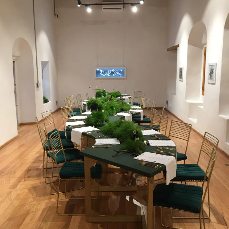 <p>We eat color. 2021. Material orgánico. 800 x 50 cm.</p>
