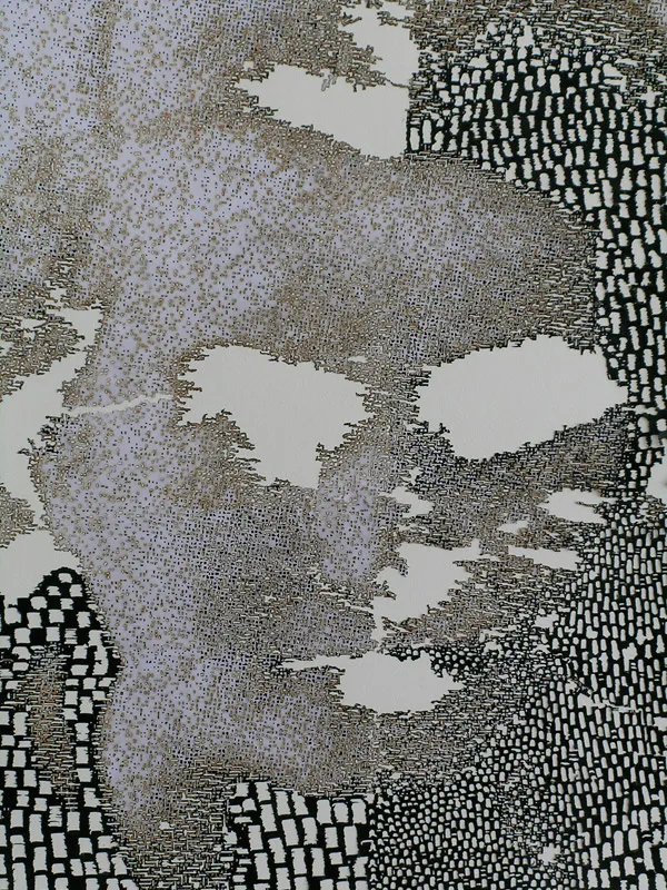 <p>Retrato sin nombre | Collage en papel | 100 x 100 cm | 2011</p>
