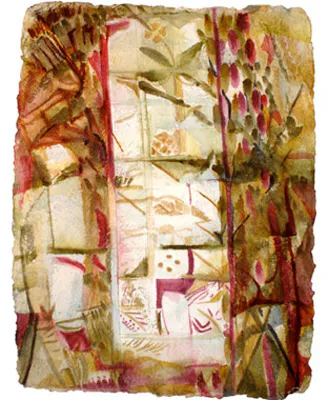 <p>Invernadero | Colores Orgánico Naturales / Papel de Algodón Hecho a Mano | 50 x 38 cm. | 2005</p>
