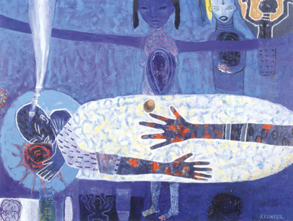 <p>Amantes | óleo sobre tela | 63x50cm</p>
