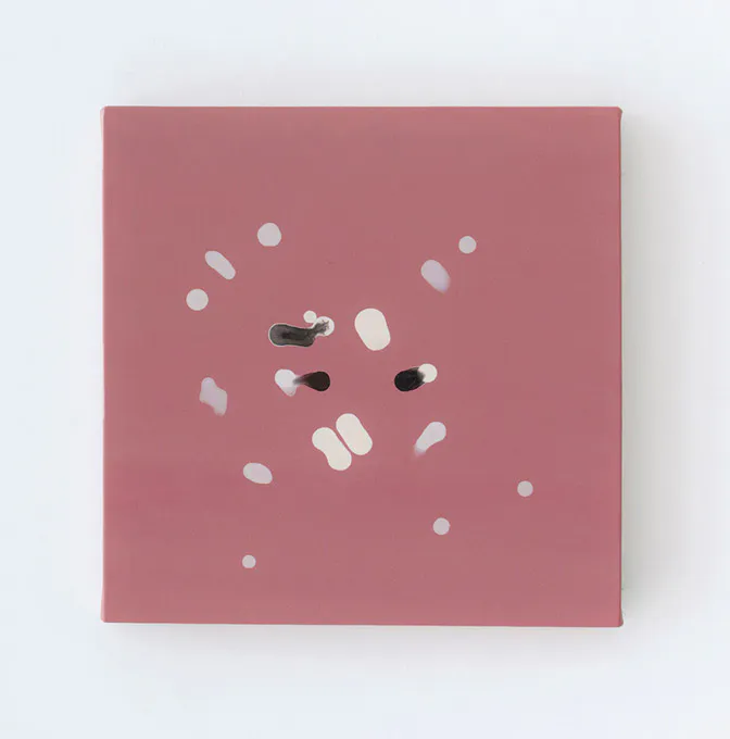 <p>En órbita, 2023 | Acrílico / tela 40 x 40 cm</p>
