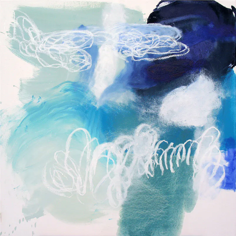 <p>Muy cerca, el mar | Óleo sobre tela | 80 x 80 cm | Glaciares | 2008</p>
