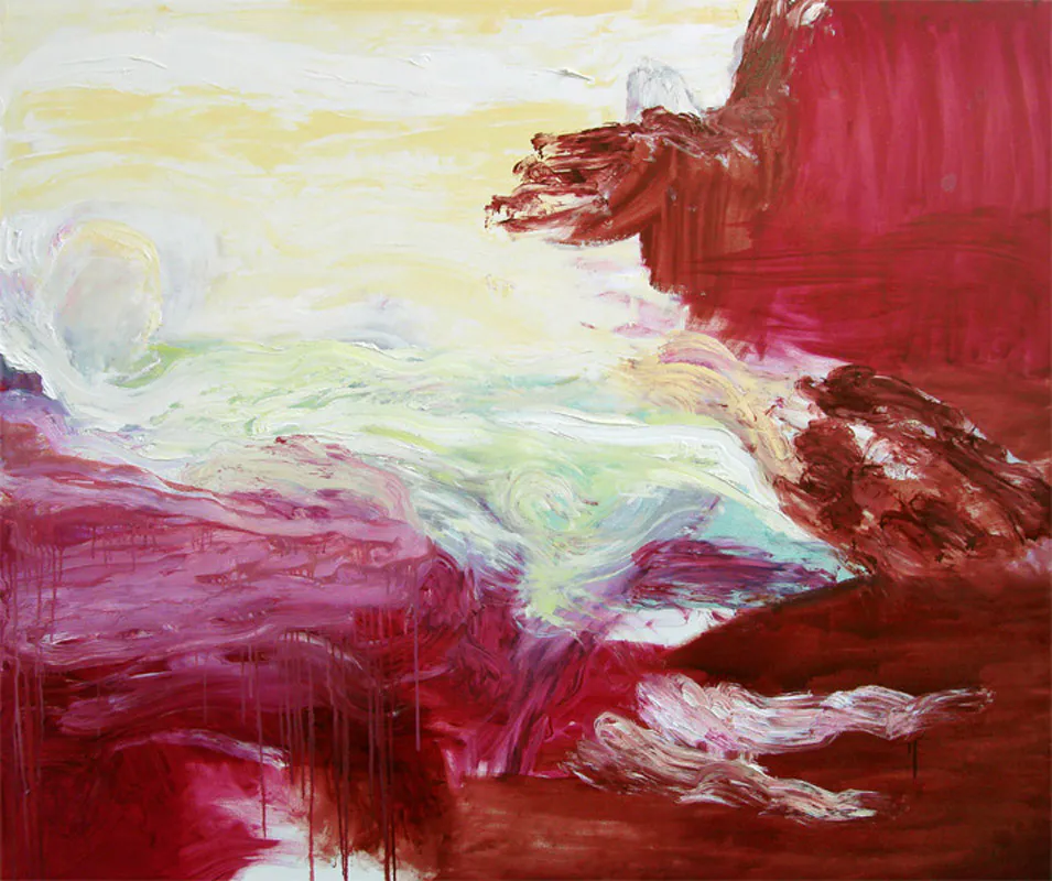 <p>Mar picado | Óleo sobre tela | 146 x 175 cm | Glaciares | 2007</p>
