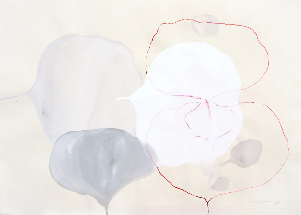 <p>¿Me quires? (II). Dibujo – Gouache sobre papel | 50 x 70 cm | 2010</p>
