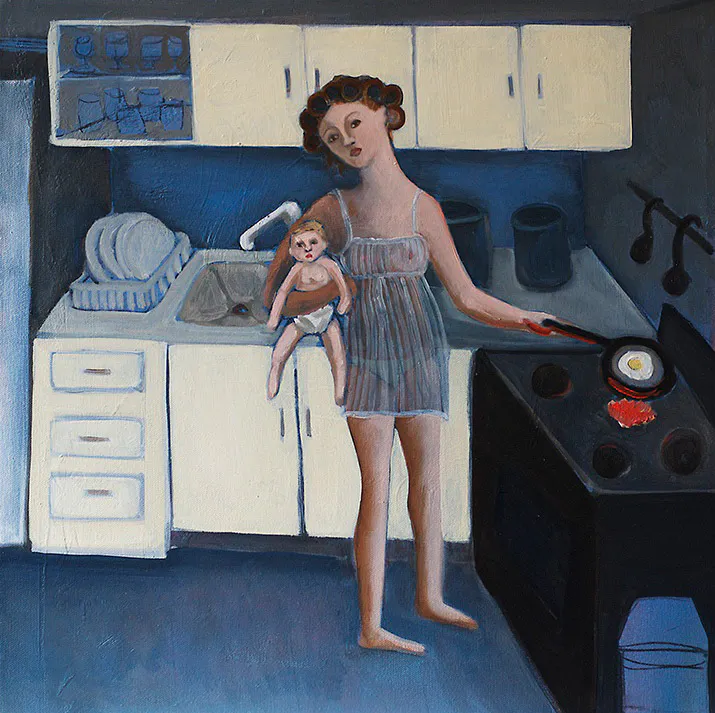 <p>Cuentos de hadas (Wendy), de la serie Folk-U. 2016-2017. Óleo sobre tela. 60 x 40 cm.</p>
