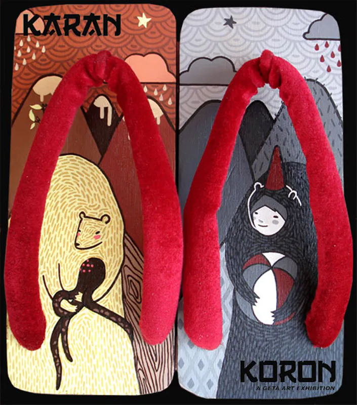 <p>Karan Karon | acrílico sobre madera getas | 2007 cm | 2006</p>
