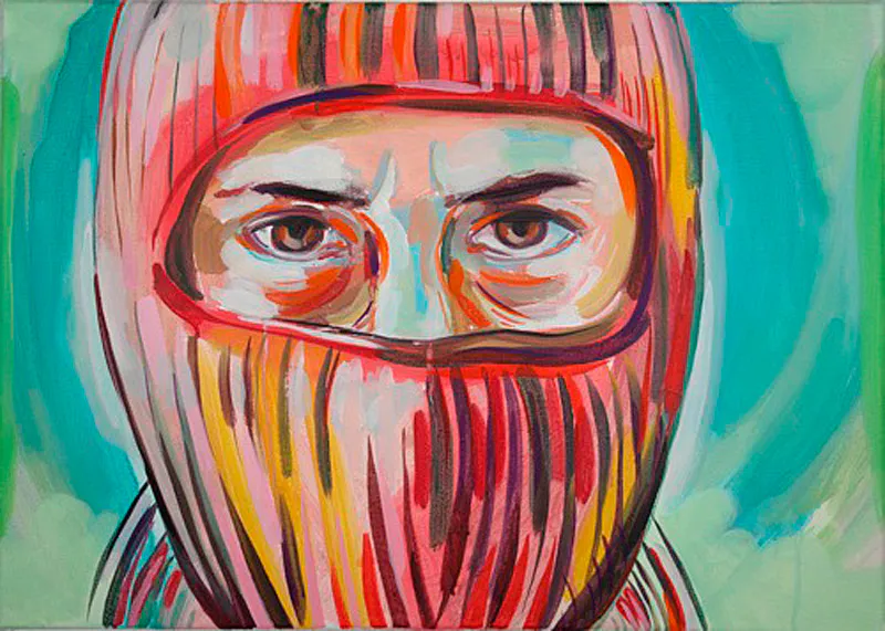 <p>De la serie: Covered | Marine Blue | 50x70 cm | acrylic paint/canvas | 2010</p>
