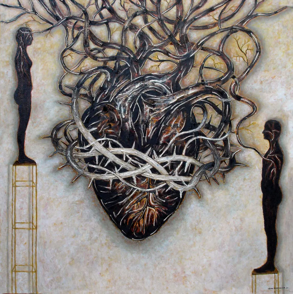 <p>Pulsacion de vida | 180x180cm | 2010</p>
