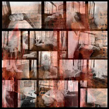 <p>Las ventanas de tus ojos me hacen posible | Infografía sobre polyseda | 100 x 100 cm 2005</p>
