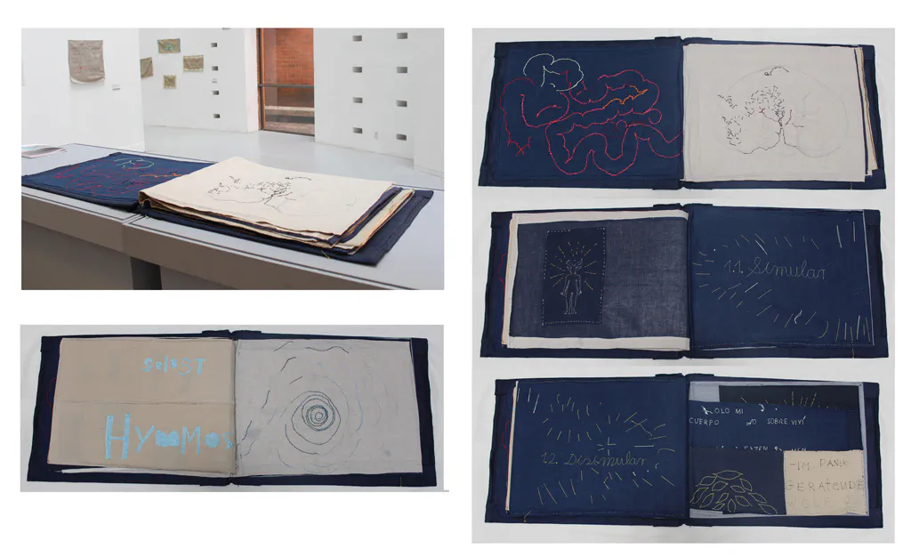 <p>Libro sin Razón, 2014 | 80 x 100 cm | hilo y lino</p>
