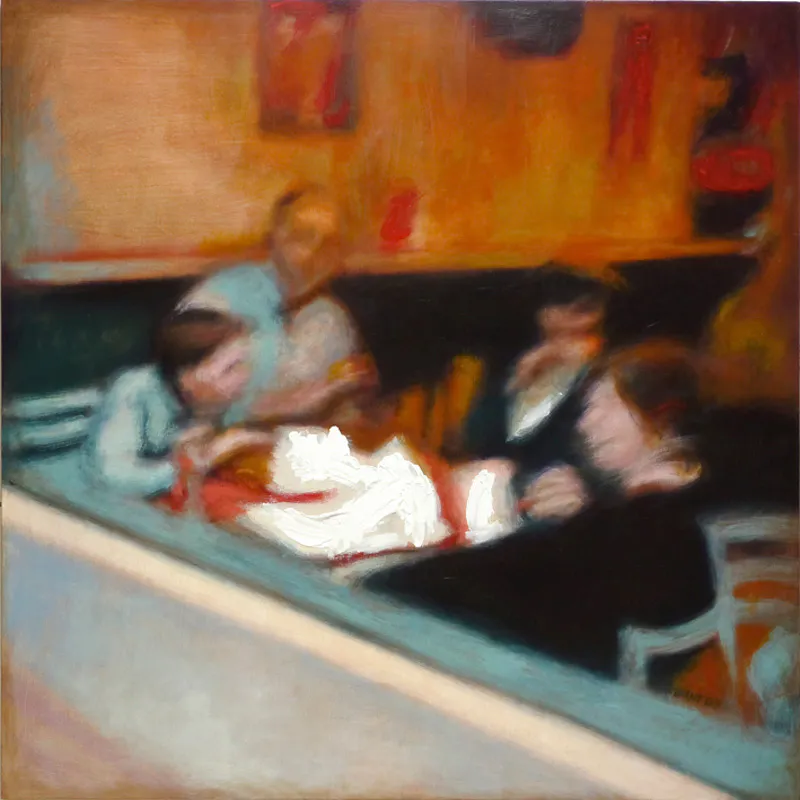 <p>Entrever, De la serie: Largo Viaje | 170 x170 cm. | acrílico/tela | 2010</p>
