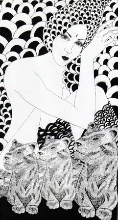 <p>Caleidoscopio - 1999 Tinta sobre papel 21 X 21 cms.</p>
